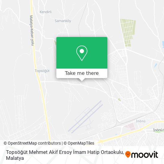 Topsöğüt Mehmet Akif Ersoy İmam Hatip Ortaokulu map