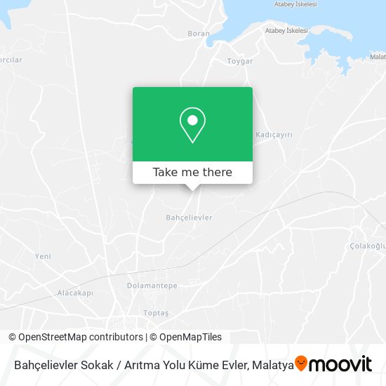 Bahçelievler Sokak / Arıtma Yolu Küme Evler map
