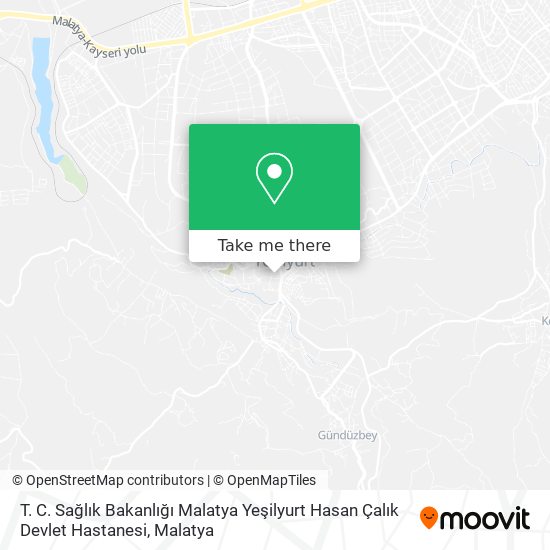 T. C. Sağlık Bakanlığı Malatya Yeşilyurt Hasan Çalık Devlet Hastanesi map