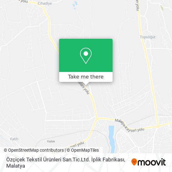 Özçiçek Tekstil Ürünleri San.Tic.Ltd. İplik Fabrikası map