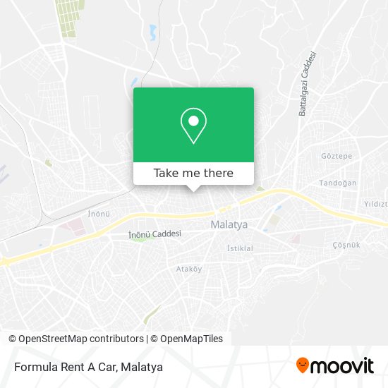 Formula Rent A Car map