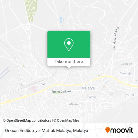 Örksan Endüstriyel Mutfak Malatya map