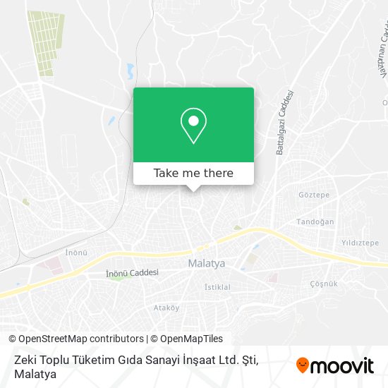 Zeki Toplu Tüketim Gıda Sanayi İnşaat Ltd. Şti map