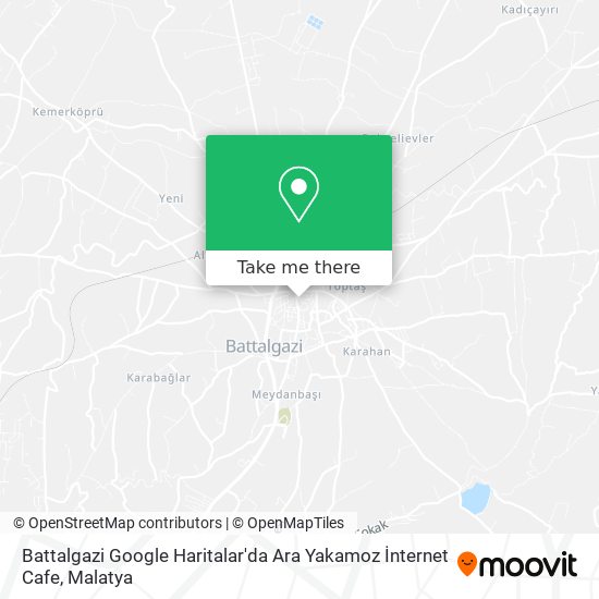 Battalgazi Google Haritalar'da Ara Yakamoz İnternet Cafe map