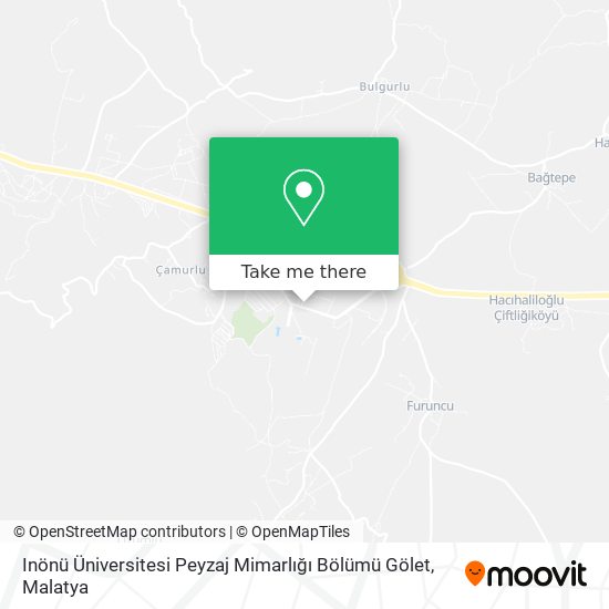 Inönü Üniversitesi Peyzaj Mimarlığı Bölümü Gölet map