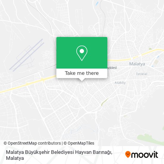 Malatya Büyükşehir Belediyesi Hayvan Barınağı map