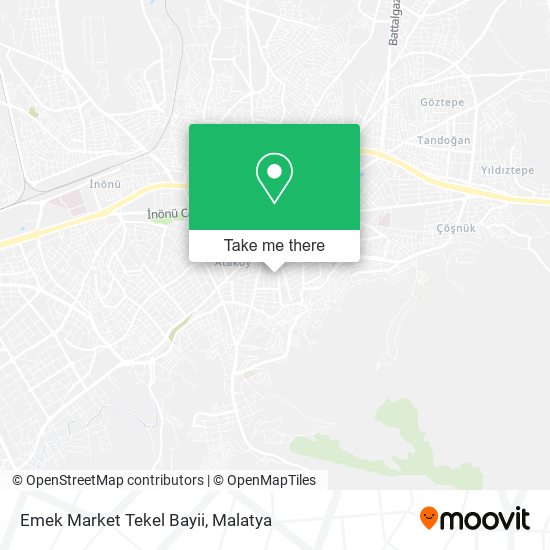 Emek Market Tekel Bayii map