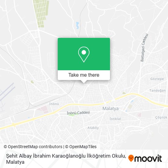 Şehit Albay İbrahim Karaoğlanoğlu İlköğretim Okulu map