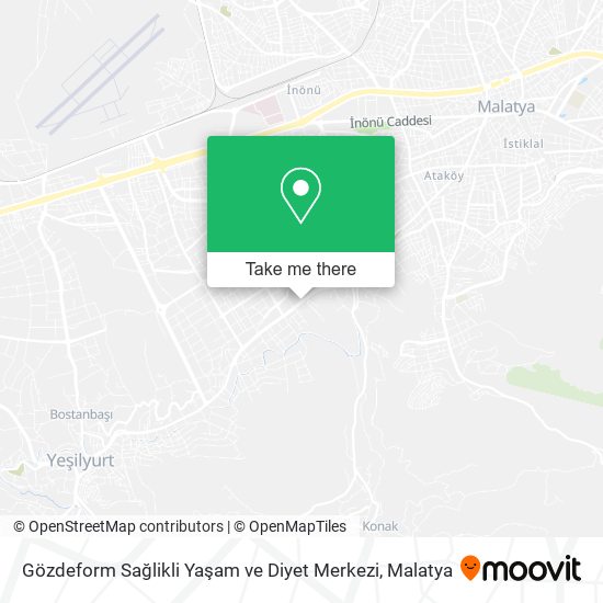 Gözdeform Sağlikli Yaşam ve Diyet Merkezi map