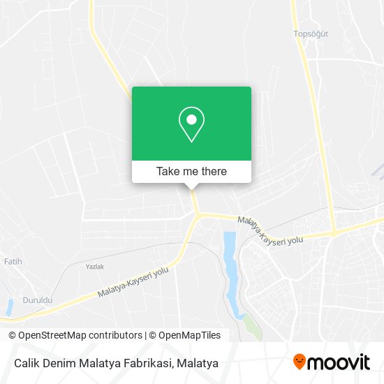 Calik Denim Malatya Fabrikasi map