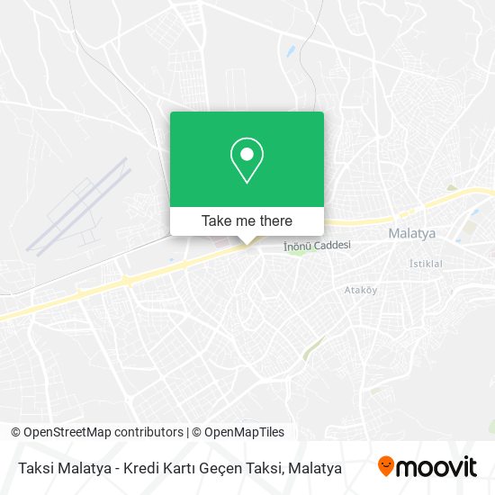 Taksi Malatya - Kredi Kartı Geçen Taksi map