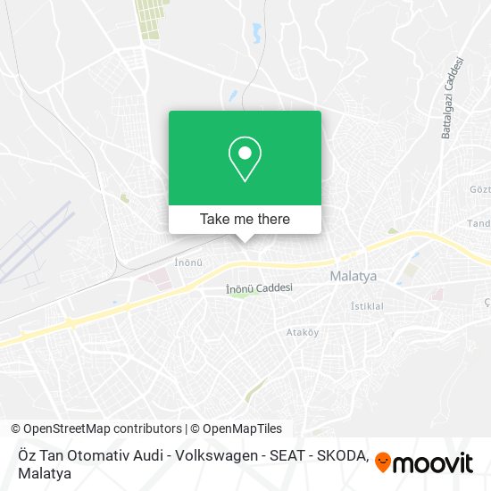 Öz Tan Otomativ Audi - Volkswagen - SEAT - SKODA map