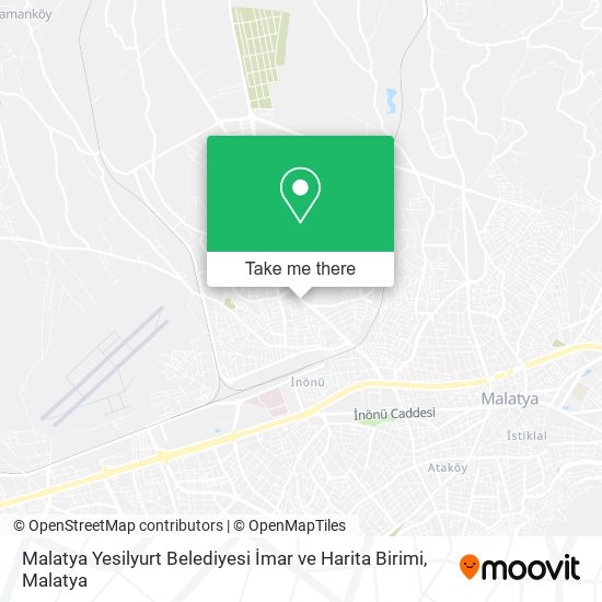 Malatya Yesilyurt Belediyesi İmar ve Harita Birimi map