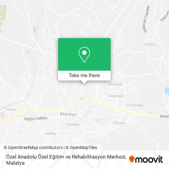 Özel Anadolu Özel Eğitim ve Rehabilitasyon Merkezi map