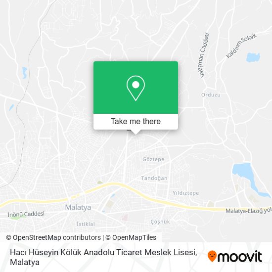 Hacı Hüseyin Kölük Anadolu Ticaret Meslek Lisesi map