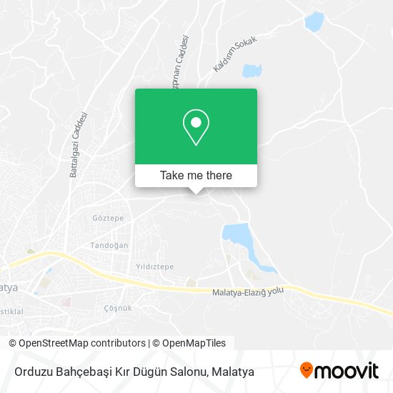 Orduzu Bahçebaşi Kır Dügün Salonu map