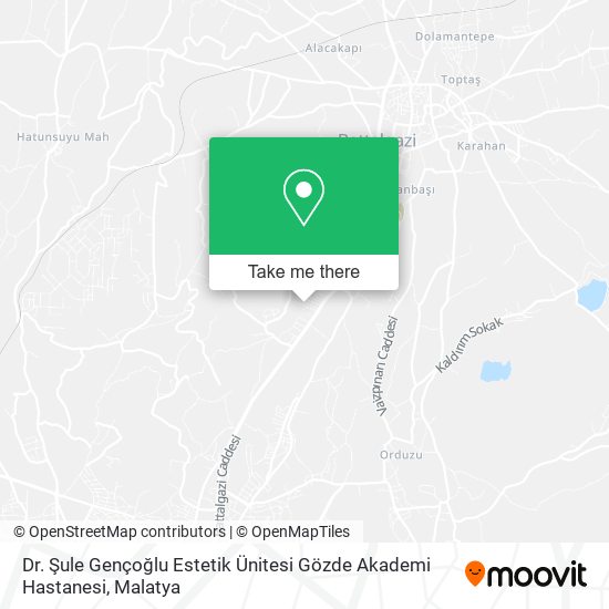 Dr. Şule Gençoğlu Estetik Ünitesi Gözde Akademi Hastanesi map