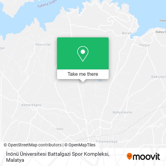 İnönü Üniversitesi Battalgazi Spor Kompleksi map