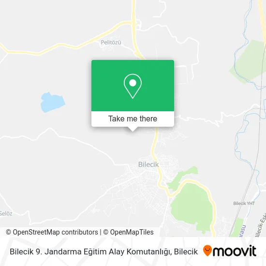 Bilecik 9. Jandarma Eğitim Alay Komutanlığı map