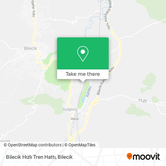 Bilecik Hızlı Tren Hattı map