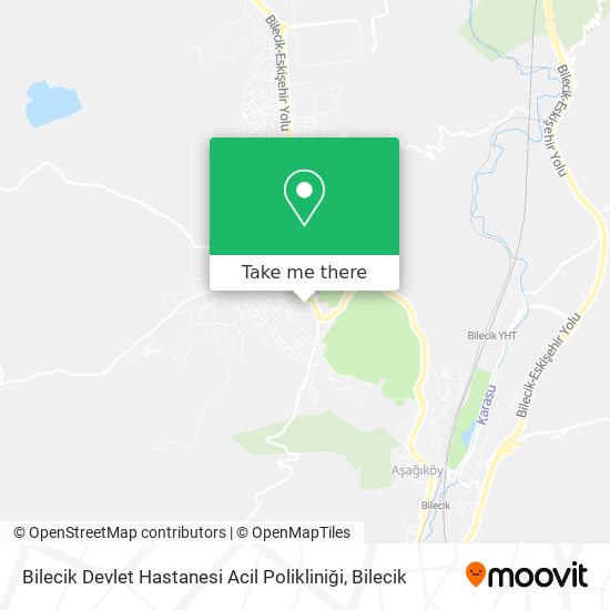 Bilecik Devlet Hastanesi Acil Polikliniği map