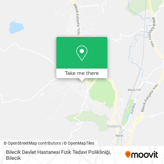 Bilecik Devlet Hastanesi Fizik Tedavi Polikliniği map