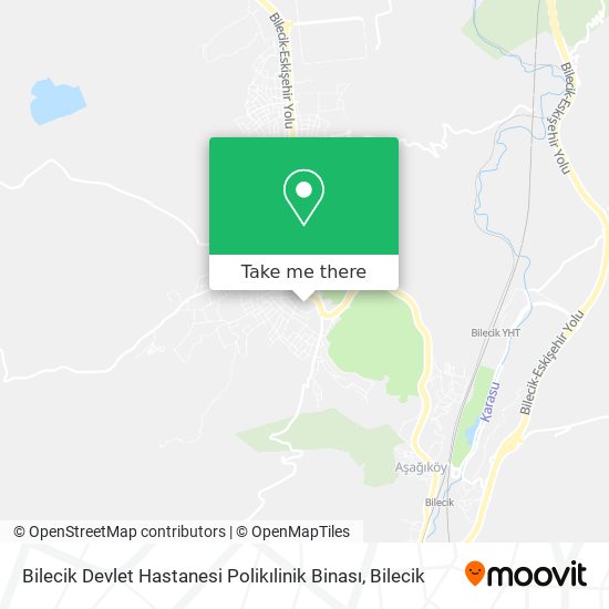 Bilecik Devlet Hastanesi Polikılinik Binası map