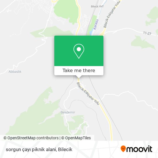 sorgun çayı piknik alani map