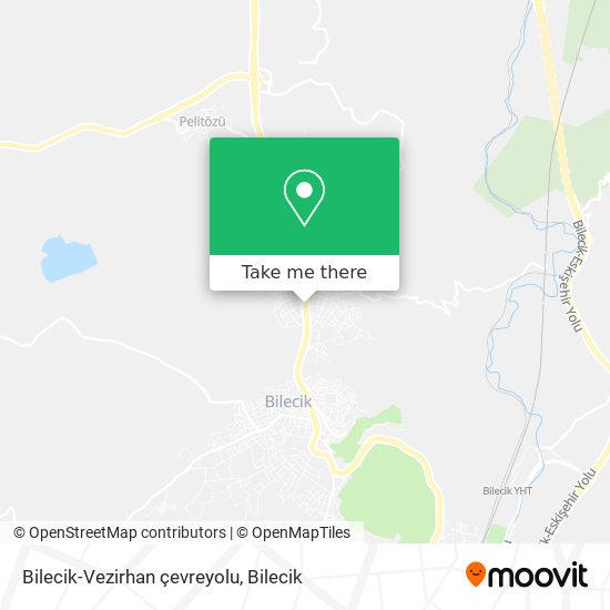 Bilecik-Vezirhan çevreyolu map