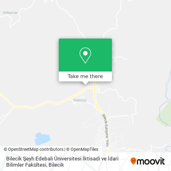 Bilecik Şeyh Edebali Üniversitesi İktisadi ve İdari Bilimler Fakültesi map