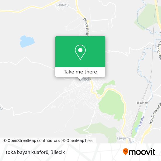 how to get to toka bayan kuaforu in bilecik by cable car