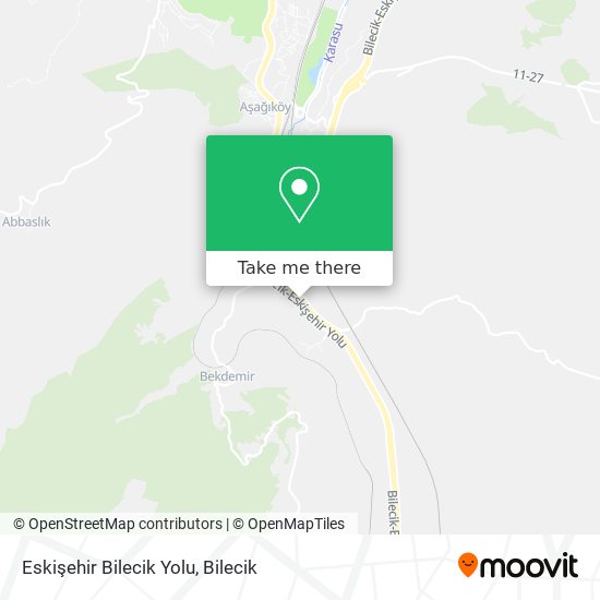 Eskişehir Bilecik Yolu map