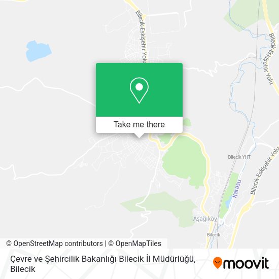 Çevre ve Şehircilik Bakanlığı Bilecik İl Müdürlüğü map