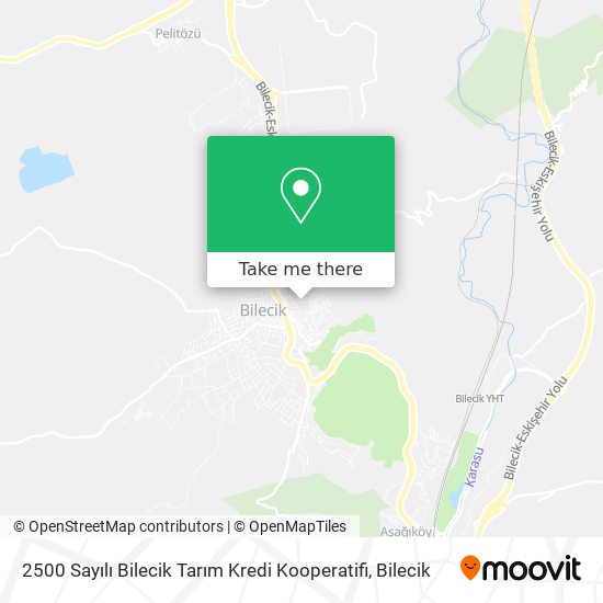2500 Sayılı Bilecik Tarım Kredi Kooperatifi map