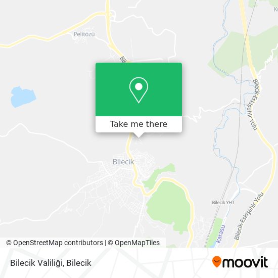 Bilecik Valiliği map