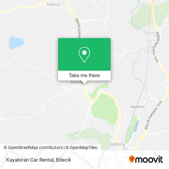 Kayakiran Car Rental map