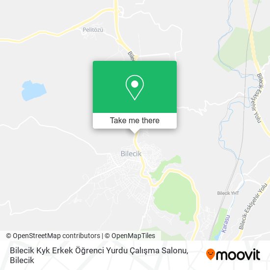Bilecik Kyk Erkek Öğrenci Yurdu Çalışma Salonu map