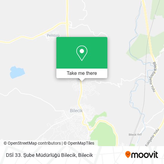DSİ 33. Şube Müdürlüğü Bilecik map