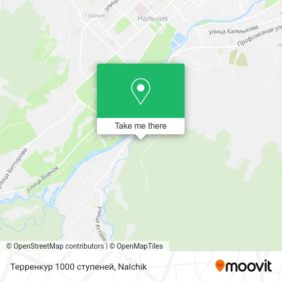 Терренкур 1000 ступеней map