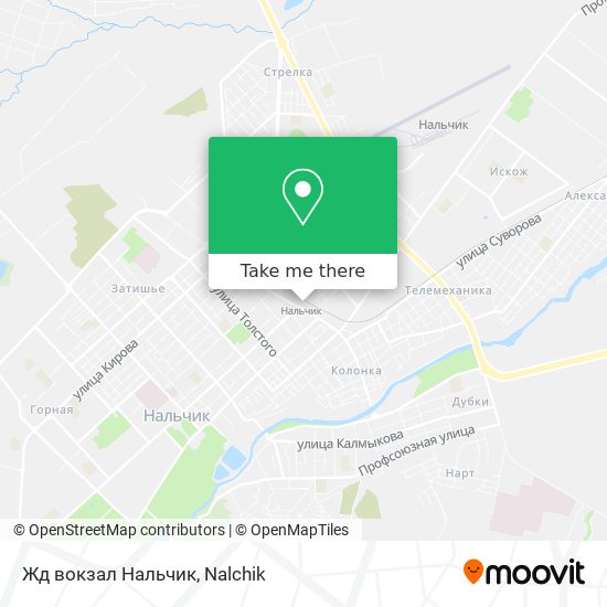 Жд вокзал Нальчик map