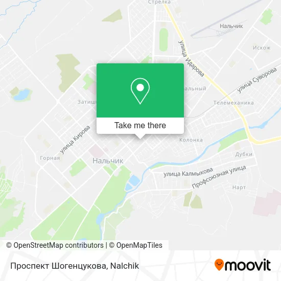 Проспект Шогенцукова map