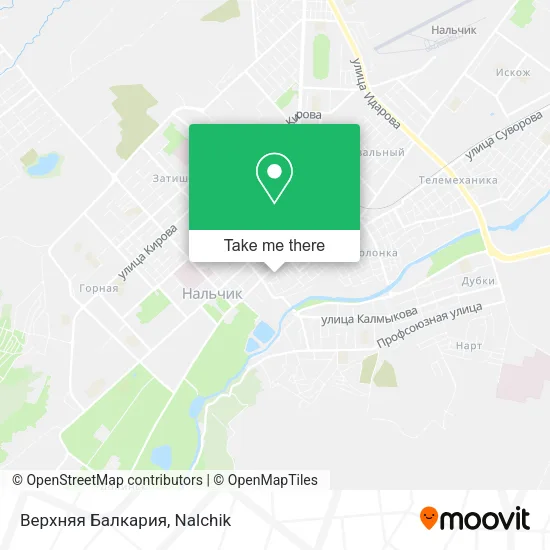 Верхняя Балкария map