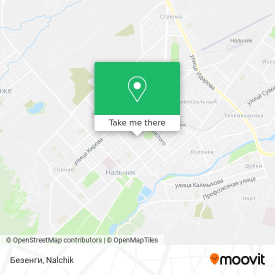 Безенги map