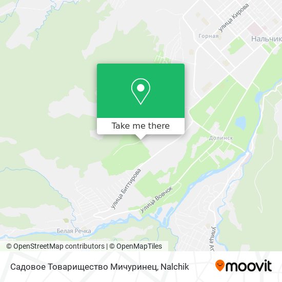 Садовое Товарищество Мичуринец map
