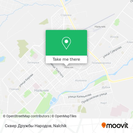Сквер Дружбы Народов map