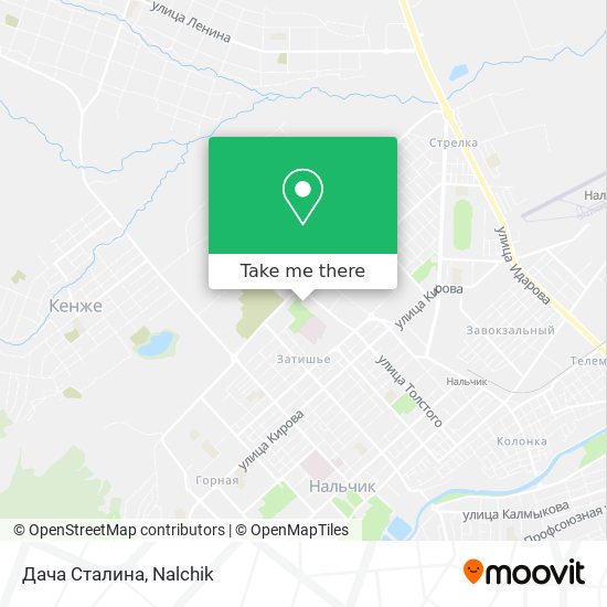Дача Сталина map