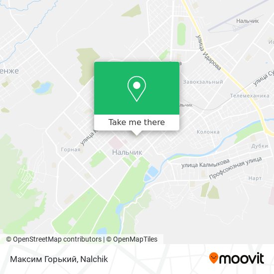 Максим Горький map