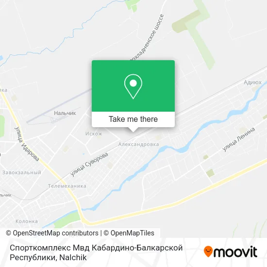 Спорткомплекс Мвд Кабардино-Балкарской Республики map