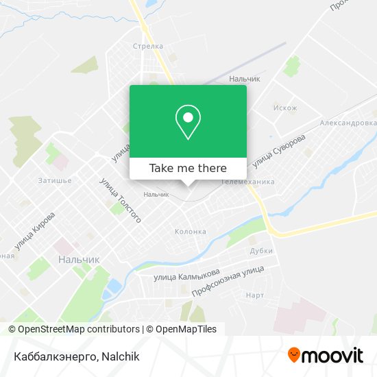 Каббалкэнерго map