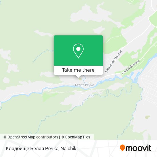Кладбище Белая Речка map